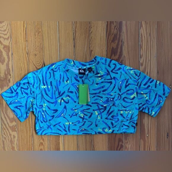 NWT Quiksilver Cropped Tee - Picture 1 of 7